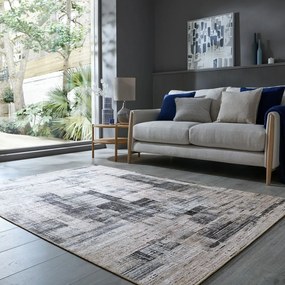 Szary dywan odpowiedni do prania 115x170 cm Silas Abstract – Flair Rugs