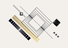 Obraz na szkle - Kształty geometryczne N⁰6 (70x50 cm)