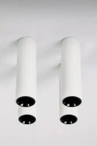 Pack 4 Okrągłych Sufitowych Opraw Led O Średnicy Ø4 Cm Z Aluminium Luisiana Czarna & 3 W & 19º & Białe Zimne Światło 4000k - Sklum