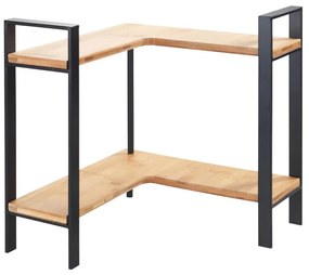 WENKO 53028100 - Półka LOU 30x33 cm czarna/brązowa