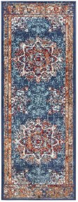Dywan klasyczny Luxor Rozeta niebieski 80 cm x 240 cm
