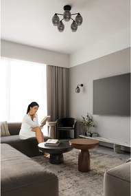 Czarny kinkiet ø 25 cm Garten – Sollux