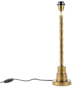 Lampa stołowa w stylu art deco brązowa bez klosza - Pisos ArtDeco Oswietlenie wewnetrzne