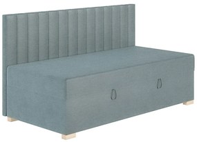 Niebieskie łóżko dziecięce ze schowkiem i materacem 90x200 cm Chill – Ghado