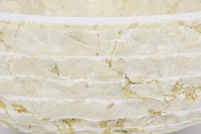 DIVERO Umywalka nablatowa z naturalnego kamienia Sanremo