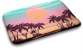 Antypoślizgowy dywanik łazienkowy Antypoślizgowy dywanik łazienkowy Tropikalna plaża