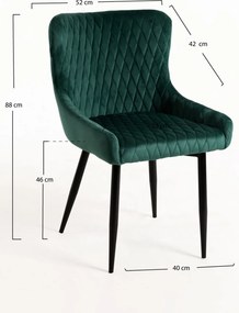 Zestaw 4 krzese Sanda Velvet