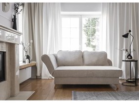 Beżowy sztruksowy szezlong (lewostronny) Chic Charlotte – Miuform