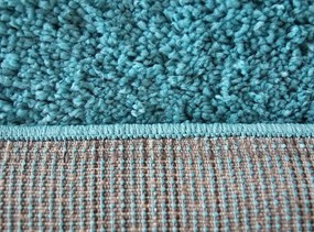 Dywan shaggy Best Turkusowy 80 cm x 150 cm