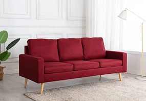 3-osobowa sofa czerwone wino - Eroa 3Q