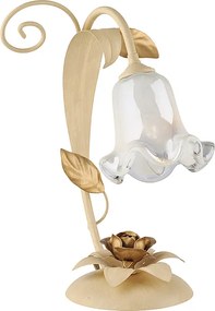 Lampa koszykowa z żelaza lakierowanego na kolor kości słoniowej, 1 lampa, H.34 Ø25 BL274-LT-AV