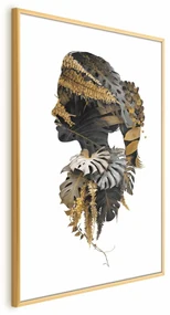 Plakat Człowiek dżungli 29,7x42 cm z ramą złotą bez marginesu ARTGEIST B
