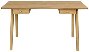 Biurko w dekorze dębu 70x140 cm Nice – Woodman
