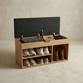 Szafka na buty z siedziskiem PORTA, 103 x 30 x 46 cm