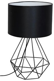 Loftowa czarna lampka nocna - K382 N3-S22