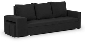 MEGA OKAZJA Kanapa sofa 3 os z funkcją spania DOTEX2 CZARNA Tkanina DOT100 Czarny