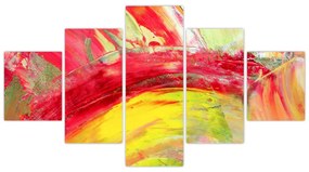 Obraz abstrakcji - malarstwo (125x70 cm)