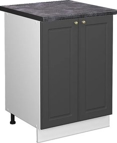 Szafki kuchenne antracytowo-złoty 60x60x82 fame-line