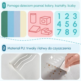 HOMCOM Zestaw 4 piankowych klocków do budowy dla dzieci w wieku 1-3 lat EPE kolor niebieski