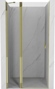 Mexen Mist drzwi prysznicowe uchylne 115 cm, transparent, złote - 8A4-115-000-50-00