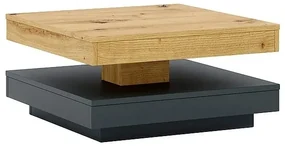 Ława COTTO 67x67 dąb artisan/antracyt SIGNAL