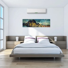 Obraz wioski rybackiej w Norwegii (170x50 cm)