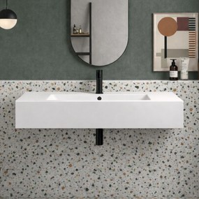 Umywalka nablatowa / wisząca z konglomeratu TAVA cm | Różne rozmiary : Rozmiar - 60 x 43 cm, Typ montażu - podwieszana