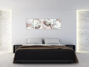 Obraz - Kwiat róży (170x50 cm)
