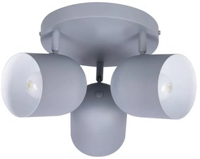 Jasnoniebieska lampa sufitowa z metalowym kloszem 32x32 cm Azuro – Candellux Lighting