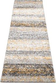 Szaro-żółty nowoczesny chodnik shaggy N7-B12