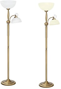 Lampa podłogowa mosiężna do salonu C-P2