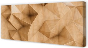 Obraz drukowany na płótnie Geometryczna Mozaika Z Drewna