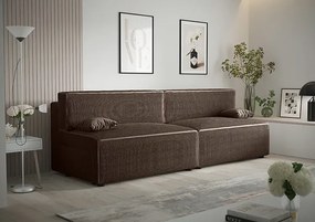 Brązowa rozkładana sofa - Lider 3X