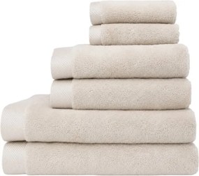 Zestaw promocyjny ręczników MICRO COTTON, 6 szt Jasnobeżowy