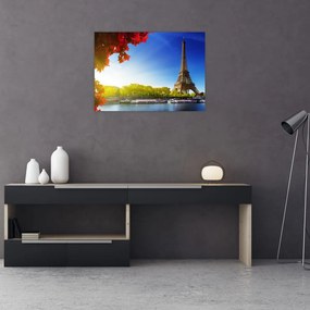 Obraz - jesień w Paryżu (70x50 cm)