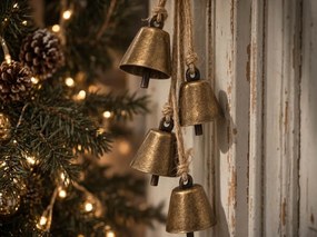 Świąteczna zawieszka dekoracyjna GOLDEN BELLS 35 cm, złota