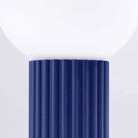 Lampa biurkowa HALO ultramaryna ryflowana SOLLUX  LIGHTING