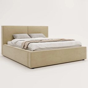Łóżko tapicerowane SALMA z pojemnikiem na pościel