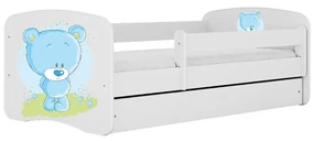 Łóżko dziecięce BABY DREAMS 180x80 niebieski miś KOCOT KIDS