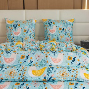 PrzytulneMieszkanie.pl PrzytulneMieszkanie.pl Pościel z mikrofibry SPRING TWEET kolorowa Rozmiar pościeli: 2 szt 70 x 90 cm | 200 x 220 cm