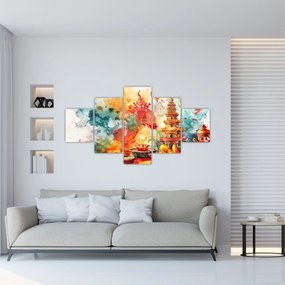 Obraz - Ilustracja akwarelowa (125x70 cm)