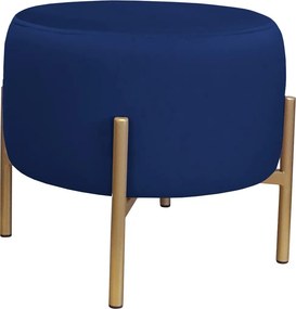 Pufa OLA loft ławka podnóżek metal : Kolor Stelaża - Złoty, Kolor tkaniny - VELVET - MG16, Typ tkaniny - Velvet