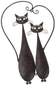 Dakls Metalowa dekoracja na ścianę Cats, 52 cm