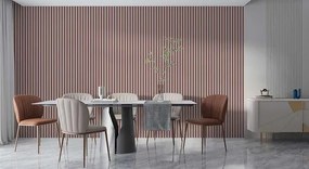 Akustyczne panele lamelowe 2 szt. pudrowy róż P2-L73