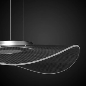 Akrylowa lampa wisząca z transparentnym kloszem Velo No.1