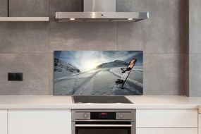 Panel nad Blat Kuchenny Snowboard w Zimowych Górach