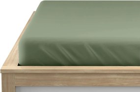 PrzytulneMieszkanie.pl Prześcieradło z dżerseju ciemnozielone 160 x 200 cm