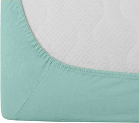 PrzytulneMieszkanie.pl Prześcieradło jersey EXCLUSIVE mentol 140x200 cm