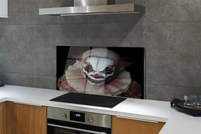 Szklany Panel Straszny Klaun z Koszmaru