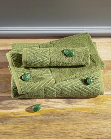 Komplet ręczników Terry 3szt. moss green